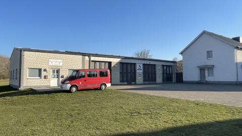 Ansicht des Feuerwehrgerätehauses Flaesheim