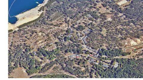 Schrägluftbild des WASAG-Geländes