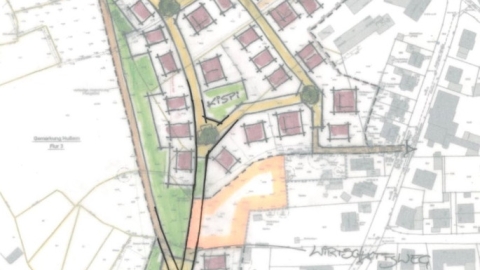 Projektskizze für den Bebauungsplan Buttstraße