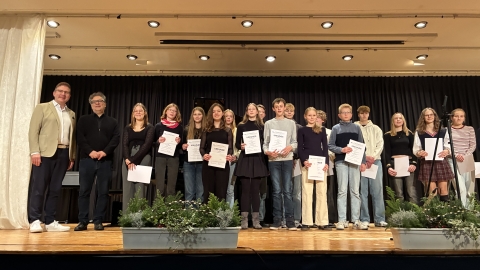 Gruppenfoto mit den Preisträgern