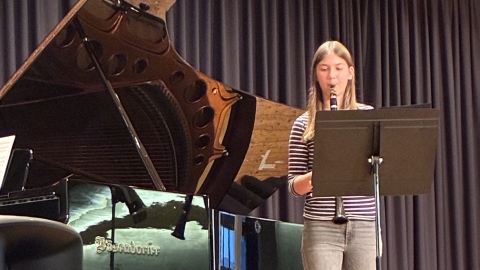 Klarinettenspielerin