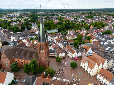 Luftbild der Stadt Haltern am See