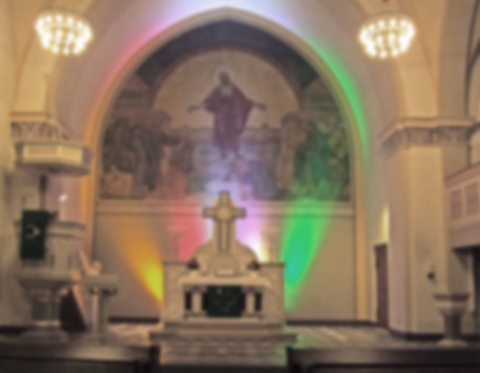 Altar mit Wandgemälde