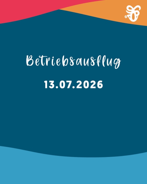 Bild zeigt eine Grafik zum Betriebsausflug am 13.07.2026