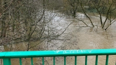 Hochwasser im Fluss