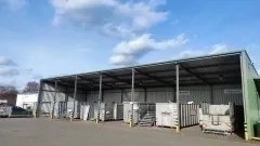 Müllkontainer auf dem Wertstoffhof 