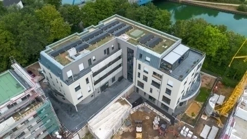 Baustellenansicht von oben