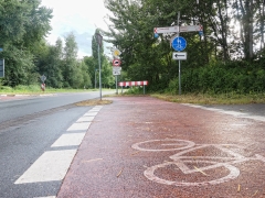 Bild von einem Radweg