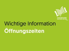 Wichtige Information Schließugn