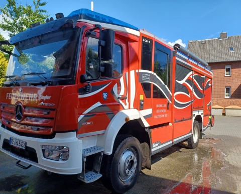 Ansicht des Löschfahrzeuges der Freiwilligen Feuerwehr Mitte