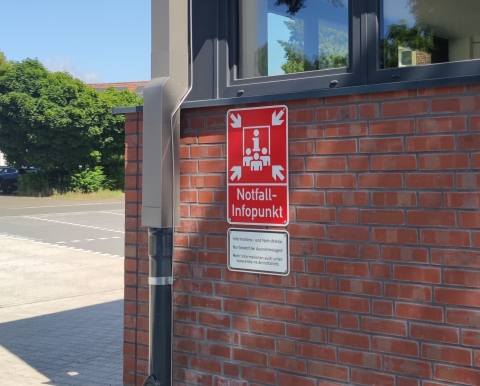 Abbildung eines Notfallinformationspunktes