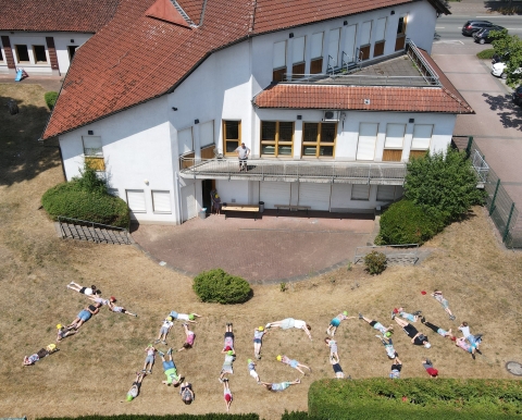Trigon Drohnenbild Trigonschriftzug